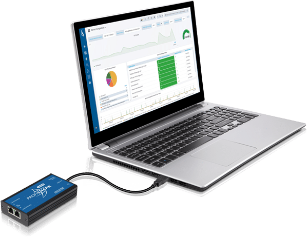 tragbarer Netzwerk TAP von Profitap. der Profishark 100M