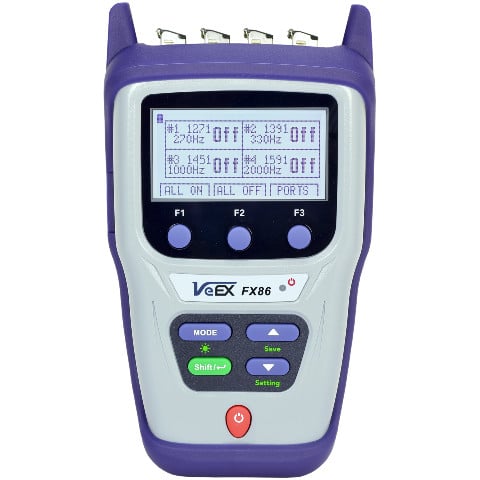 VeEX FX86 – Die vielseitige CWDM-Laserquelle für präzise Glasfaser-Messtechnik