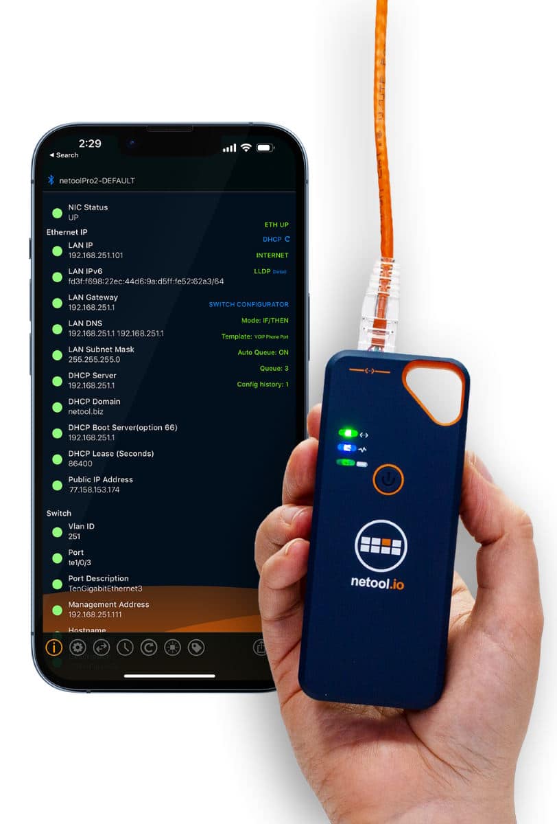 netool.io PRO 2 – Der Ethernet Tester für effiziente Netzwerk-Fehlersuche