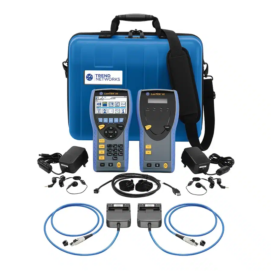 Kabelzertifizierer für Kupfer- und Glasfaserstrecken Lantek III
