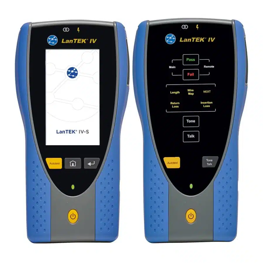 Kupfer- und Glasfaserkabel zertifizieren mit LanTEK 4 S