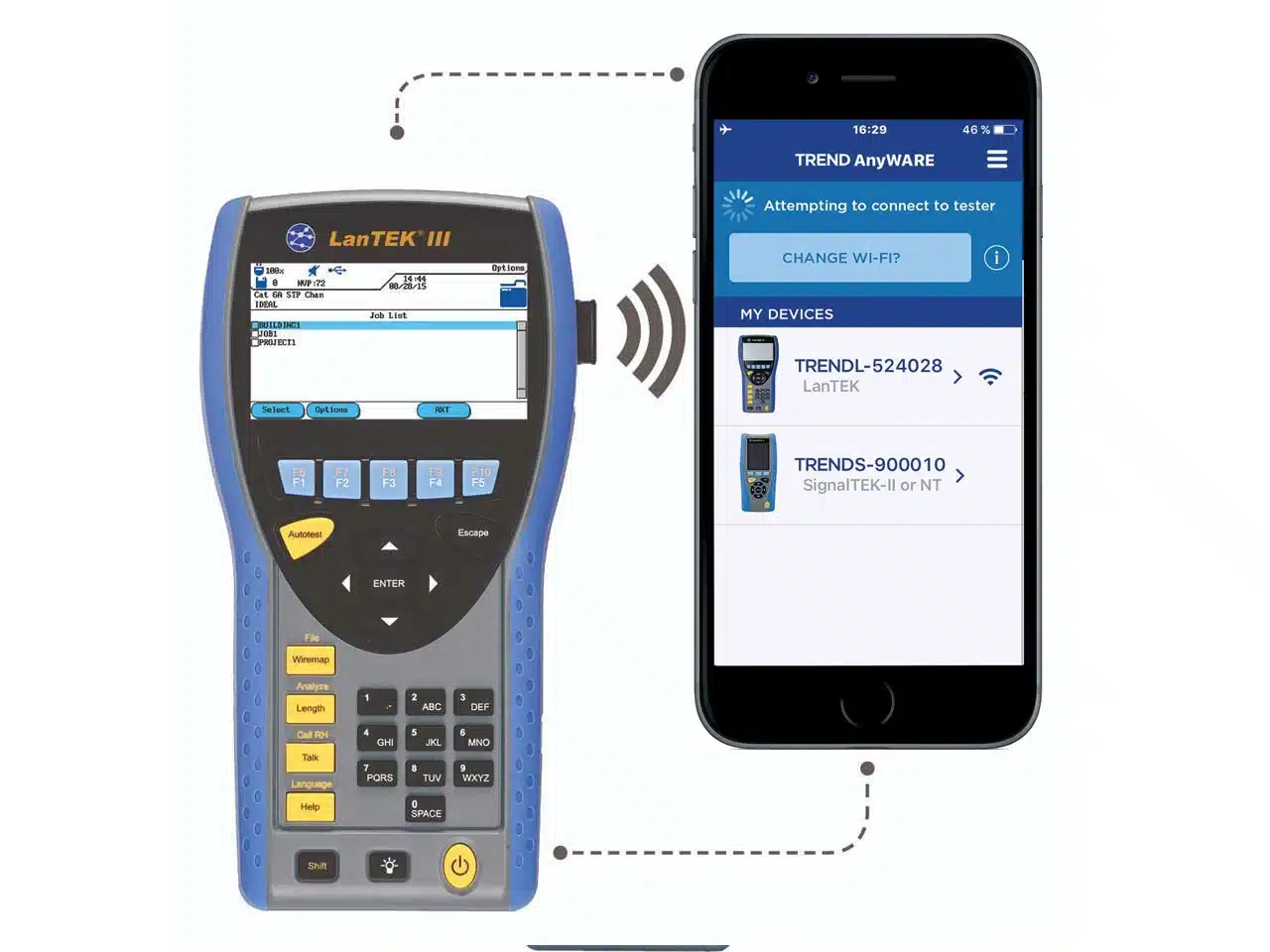 Netzwerkzertifizierungsgerät für strukturierte Verkabelung