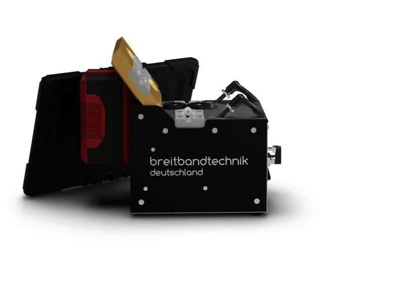 Einblasgerät für Glasfaserkabel bis 4,5 mm