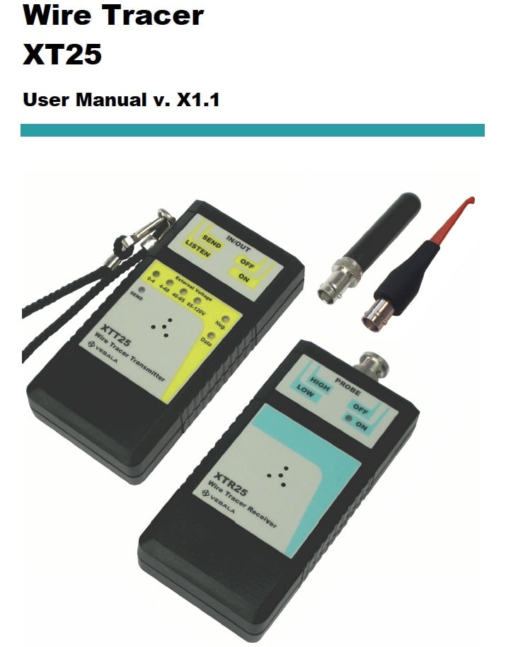 Wire Tracer XT25 Gebrauchanleitung