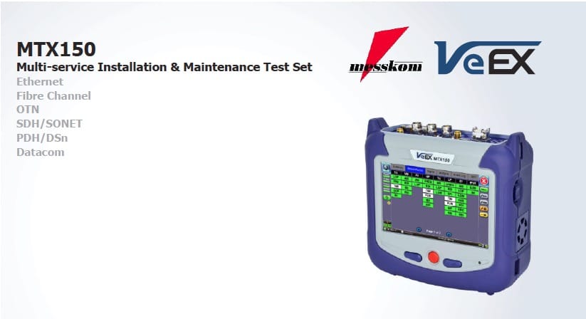 Produktbroschüre VeEX MTX150